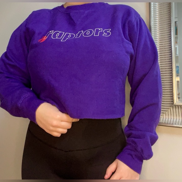 Peace collective raptors cropped sweatshirt size medium - Picture 4 of 4